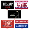 I lager 3 * 5 ft tack Trump Banner Flaggor 2024 Jag kommer tillbaka Presidential Valflagga Grossist