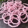 8mm Natural Crystal Stone Strands Handmade Beaded Charm Bracelets For Women Men Party Club Fashion Jewelry
