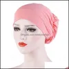 Beanie/Skl Caps Hats & Hats, Scarves Gloves Fashion Aessories Solid Color Underscarf Easy Cap Jersey Inner Hijab For Women Elastic Soft Head