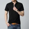 メンズTシャツファッション5xl夏のシャツ幾何学的デザインurn-down襟半袖コットン - シャツ男性EE 210629