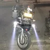 Faróis da motocicleta Spotlight Moto Fog Lâmpada de Motor de Moto 125W 12V U5 Auto Auxiliar LED Cabeça