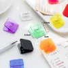 Candy Mini Square Clips Transparent & Solid Color Page Holder Paper Clip Clamp for Memo File Magazine Books Household LX4619