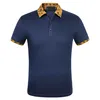2021 Luxus-Europa Paris Patchwork Männer-T-shirt-Mode-Männer Designer-T-shirt Casual Men Kleidung Meduse Cotton Tee Luxus-Polo