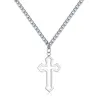 Korea ins dunkle Gothic kalten Wind japanische Rose Gott Kreuz Anhänger Silber Farbe cool Street-Style Halskette Schmuck Geschenk