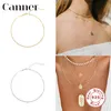 Canner 925 collane girocollo in argento sterling per le donne forma di clip catena di metallo collana clavicola collare gioielli in argento sterling W5 Q0531