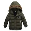 Autunno Inverno Baby Cotton Girls Cappotti e giacche Fashion Baby Warm Hooded Kids Boy Giacche Outwear Abbigliamento 210226