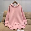 Sudaderas con capucha para mujer, sudadera para mujer, sudadera de otoño coreana fina de manga larga con cremallera lateral, jerséis holgados de gran tamaño Harajuku para mujer