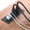 Möbler Komponent American Janpanese Standard 3 Poles 2m Nätkabel Plug Sofa Desktop Socket Outlet AC125V 50-60Hz 12A med dubbla USB-laddningsportar inomhusbruk