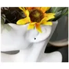 花瓶樹脂の花瓶の装飾の植木鉢彫刻部屋の装飾ジュエリースタンドネックレスディスプレイヨーロッパアート像モデル