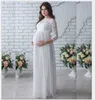 Tendance de la mode explosions combat de dentelle à manches longues selon les femmes enceintes sexy robe de queue lâche jupe longue hipster enceinte d Q0713