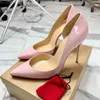 Casual Designer Sexy Lady Fashion Women Shoes Pink Patent Leather Pointy Toe Stiletto Stripper High Heels Zapatos Mujer Prom Evening pumps 12cm large size 44