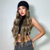 Body Wave Lace Front Wig Long Brazilian Ombre Colored Synthetic Lace Wigs Remy T Part Transparent Pre Plucked Hairfactory direct