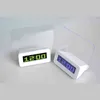Светодиодные цифровые будильники подсветки для подсветки Snooze Mute Calendar настольные часы светодиодный отсетчатый флуоресцентный с сообщением с сообщением настольные часы 2111112