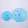 New82 cm Artificial papel de petróleo guarda-chuvas de seda pano de madeira guarda-chuva dança cosplay prop Umbelliferae estilo chinês seaway rrf12621