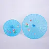 New82 CM Sztuczny Papier Naftowy Parasole Jedwabne Tkaniny Drewniane Uchwyt Parasol Dance Cosplay Prop Umbelliferae Chiński Styl Seays RRF12621