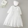 Hetiso Baby Girls Dress Long Sleeve Kids First Birthday Ball Gown Infant Dresses for Baptism Bridesmaid party 3-24 month 210315