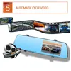 CAR DVR 4.5 "HD-spegel Starlight Night Vision Dual-Lens Drive Recorder med backview 1080p Dash Camera