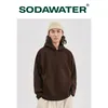 SODAWATER Harajuku Fleece Hoodies Unisex Streetwear Fashion Blank Oversized Hoodies Men Solid Color Hoodies Pullovers 169W 201127