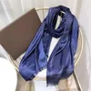 Silk Scarf Fashion Man Women 4 Season Shawl Scarf Letter Scarves Size 180x70cm 6 Color High Quality