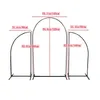 Décoration de fête 1 Set3pcs Arches de mariage Tuyau de fer Supports de fleurs en forme de N Accessoires en métal Décorations artificielles de fond 209T