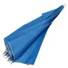 Paraplyer lixf Sky Blue Folding Paraply Hat med justerbart pannband