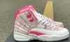 12 GS Pink Lemonade Basketball Shoes girl kids 12s Pink Lemonade XIIs Sneakers Size us4-8 5299q
