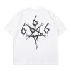 Интересный напечатанный хип-хоп футболка круглые шеи битник футболка черный белый тройник уличный одежда 210603