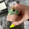 New Style Cute Green Queen Frog Rings Shape Trendy Punk Gothic Hip Hop Wedding Animal Ring G1125