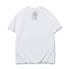 Versão correta de marcas na moda Veículos Witter Cor Sólida Pano Branco Pano Letra Letra Masculina e Manga Curta T-shirt