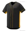 Personalizza maglie da baseball Logo vuoto vintage Cucito Nome Numero Blu Verde Crema Nero Bianco Rosso Uomo Donna Bambini Gioventù S-XXXL X0CFT