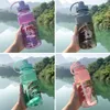 600-2000ML Outdoor Fitness Sports Bottle Kettle Large Capacity Portable Climbing Bicycle Water Bottles Gym Space Cups