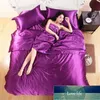 Pure Satin Silk Pościel Zestaw Pościel Home Textile Luksusowe Duvet Cover Super King Queen Size Size Size Comforters Sets wysokiej jakości cena fabryczna Ekspert Quality