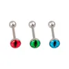 Drachenauge Zungenring Piercing Barbell Ohrring Bar Helix Knorpel Ohrstecker Edelstahl Tragus Körperschmuck