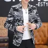 Męskie garnitury Blazery Casual Camo Mały garnitur 2021 Koreański styl Slim Figure Top Jacket Trend Mash