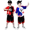 衣料品セットティーンエイジャー男の子スポーツ2021コットンTシャツショーツキッズスーツ3-14年の子供トラックスーツ