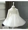 Baby Girl Suknia ślubna Noworodka z długim rękawem Świąteczne suknie księżniczki