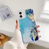 Güzel Tavuskuşu Quicksand Kılıfları iPhone 12 Mini Pro Max 11 XR XS X 8 7 6 ADET + TPU Sıvı Bling Phoenix Glitter Yüzer Kapak