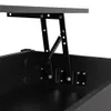 US stock Lift Top Coffee Table Modern Furniture living room Hidden Compartment And Lift Tabletop Black a36 a11 a17