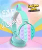 Cuffie BLUETOOTH CT-850 Nuovi auricolari Cute Rainbow Auricolare stereo Bluetooth Standby ultra lungo per bambini