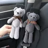 Cartoon Bear Car Seat Belt Shoulders Universal Pad Safety Belt For Auto Shoulder Covers Car Accessories Interior Seatbelt Protector black