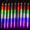 شرائط شمسية مصباح شمسي 30 سم LED LED Meteor Shower String Lights 8 Tubes Garland Garland Fairproof Fairy for Holiday Garden Decord1308195