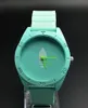 Fashion Brand Watches Women Girl Men Clover 3 Leaves Leaf Style Silicone Strap Analog Quartz Wrist Watch A03