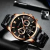 Reloj Hombres Luksusowa marka Curren Quartz Chronograf Zegarki Mężczyźni Causal Clock Zegarek Ze Stali Nierdzewnej Wrist Watch Auto Data Q0524