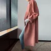 Misto lana da donna Serie di fascia alta Consiglia artigianato Suli Cappotto lungo Lusso leggero Alpaca Albaca