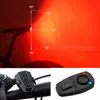 Alarme sans fil vélo cloche feu arrière vélo LED vélo télécommande lumière vélo accessoires USB rechargeable serrure Y1119