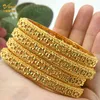 Aniid Dubai Gold Bangle Set Women's Indian Bracelets Custom Ethiopian Woman Accesoires African Nigerian Jewelry Body Best Friend Q0717