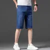 42 44 Men'S Summer Plus Size Five-Point Pants Classic Fashion Business Casual Straight Denim Shorts Male Stretch Brand Jeans 210531