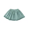 Dziewczyny Spódnice Lato Style Krótkie Czyste Kolory Rękawy Sweet Children Odzież Spódnica Dla Dziewczyn 210702
