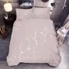 3D Print Geometric Bedding set Marble Comforter Cover Pillowcase Single Double Full Queen Girls Bed Cover Bedspread 2/3 Piece 210309