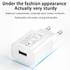 USB Wall Charger European Adapter Plug 5V 1A CE Apret Fire Opt Materiaal Kortcircuitbescherming Output 5W EU Travel Chargers